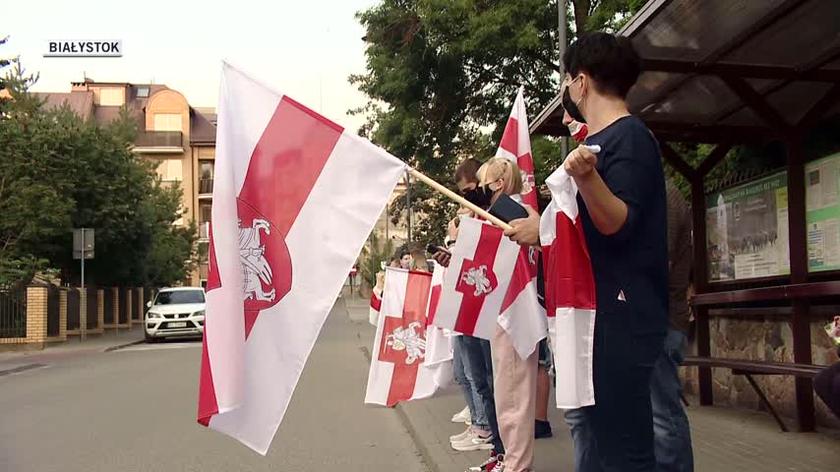 Polskie miasta solidarne z Białorusią