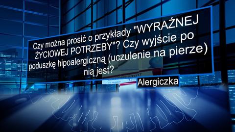 Czy można prosić o przykłady "WYRAŹNEJ ŻYCIOWEJ POTRZEBY" ? 