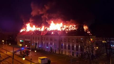 Do pożaru doszło w Ełku (Warmińsko-Mazurskie)