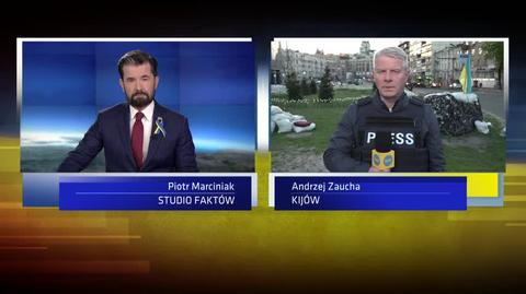 Doniesienia o trafionej rosyjskiej fregacie Admirał Makarow. Relacja korespondenta "Faktów" TVN Andrzeja Zauchy 
