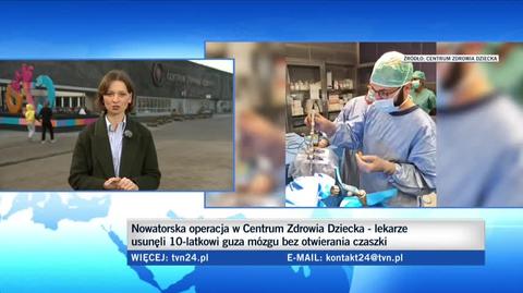 Polscy lekarze usunęli 10-latkowi guza mózgu bez otwierania czaszki. To przełomowa operacja