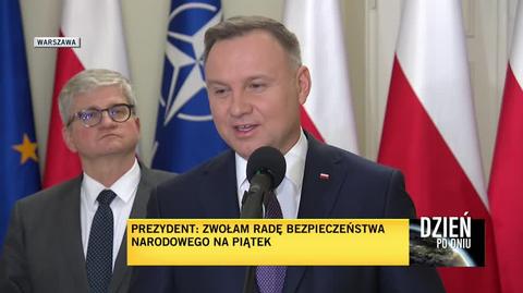 Andrzej Duda: nic nie wskazuje, żeby w tym momencie Polska znajdowała się w jakimkolwiek niebezpieczeństwie