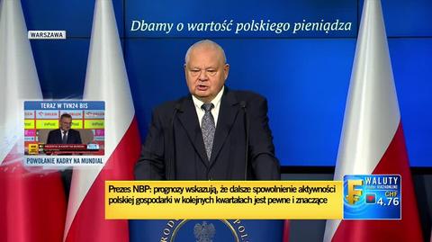 Prezes NBP Adam Glapiński o szczycie inflacji w Polsce i czy przekroczy 20 procent