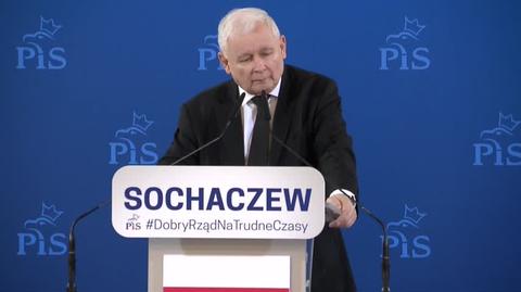 Kaczyński na spotkaniu w Sochaczewie o budowie hal sportowej
