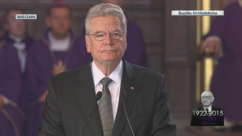 Joachim Gauck żegna Bartoszewskiego 