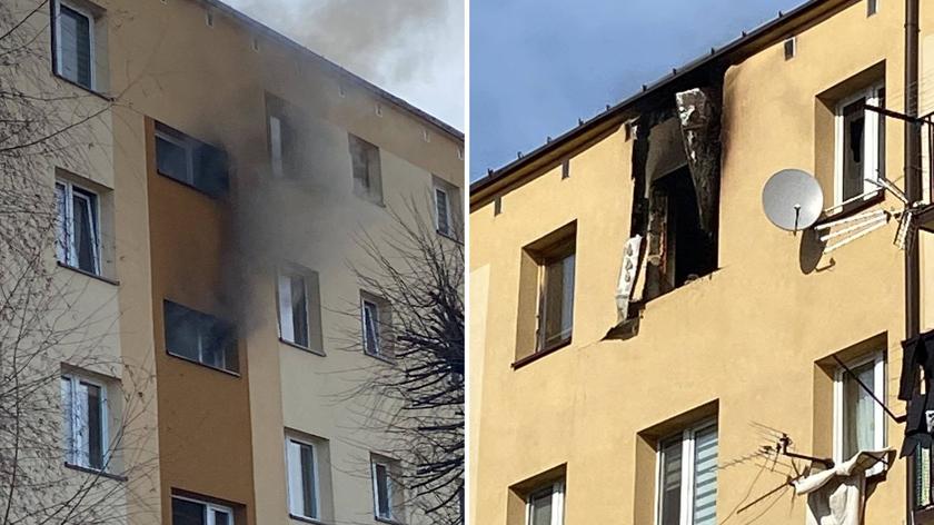 Pożar mieszkania w bloku, nie żyje jedna osoba