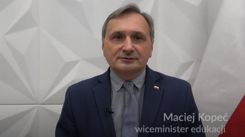 Wiceminister Maciej Kopeć o zmianach na egzaminach