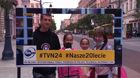 "Róbcie swoje", "kolejnych dwudziestu lub więcej lat". Życzenia urodzinowe od widzów TVN24 z Łodzi