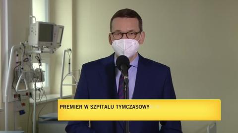 Premier w szpitalu tymczasowym w Radomiu