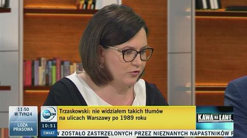 Małgorzata Sadurska o marszu KOD i opozycji: demokracja ma się dobrze