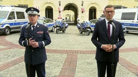 Komendant Główny Policji o podpaleniu sanepidu i punktu szczepień w Zamościu