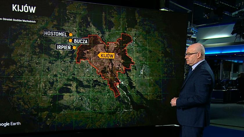 Generał Skrzypczak analizuje mapę rosyjskiej inwazji na Ukrainę (analiza z 5 marca)