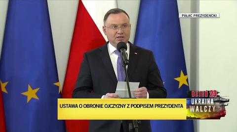 Prezydent Andrzej Duda przywołał słowa Lecha Kaczyńskiego z 2008 roku: na armii nie można oszczędzać
