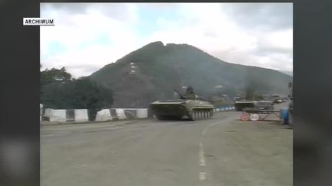 Rosyjskie wojsko w Osetii Południowej. Nagranie archiwalne 