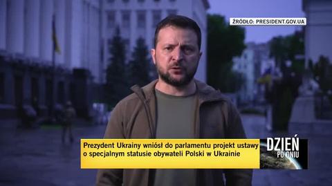 Wołodymyr Zełenski wniósł do parlamentu projekt ustawy o specjalnym statusie obywateli Polski w Ukrainie