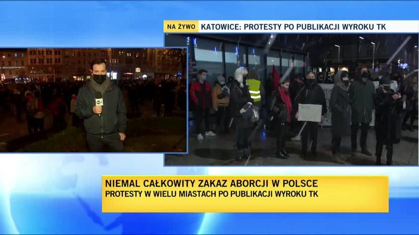 Protesty w Poznaniu. Relacja reportera TVN24