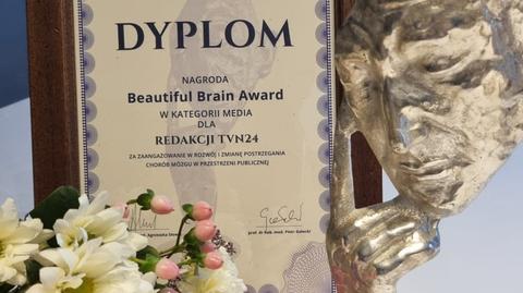 Redakcja TVN24 wyróżniona nagrodą Beautiful Brain Award podczas I Polskiego Kongresu Neurologii i Psychiatrii