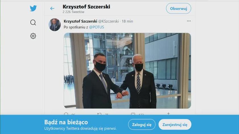 Wspólne zdjęcie Dudy i Bidena. Relacja Radomira Wita