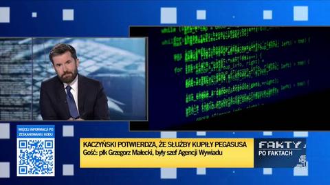 Pułkownik Małecki o wypowiedzi Jarosława Kaczyńskiego ws. Pegasusa: bardzo mi przykro, ale nie mogę tego potwierdzić