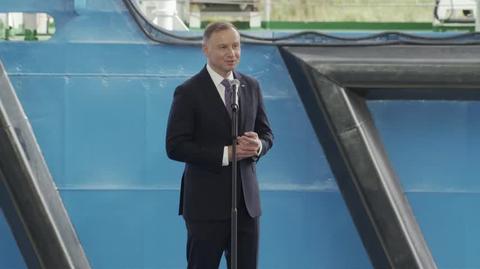Prezydent Andrzej Duda otworzył kanał przez Mierzeję Wiślaną (wypowiedź z 17 września 2022)