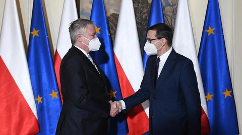 Premier Morawiecki po spotkaniu z szefem litewskiego rządu