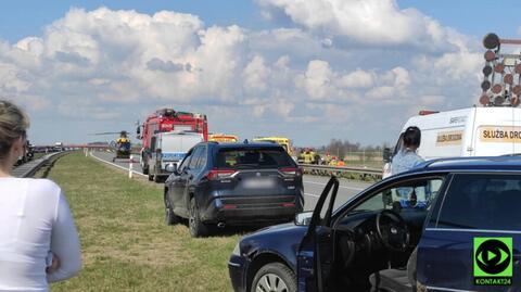 Do wypadku doszło na autostradzie A1