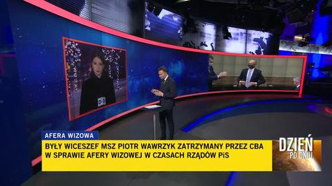 Były wiceszef MSZ Piotr Wawrzyk zatrzymany przez CBA. Relacja reporterki TVN24