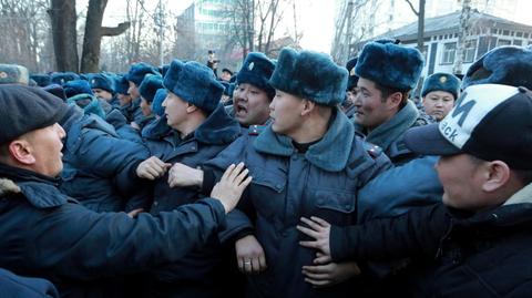 Kirgistan. Protesty po aresztowaniu lidera opozycji