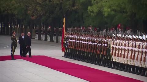 Król Harald podczas wizyty w Chinach. Wideo archiwalne