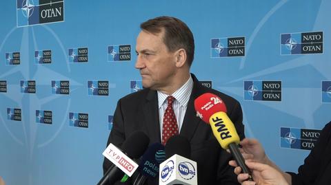 Sikorski: Putin musi zrozumieć, że NATO stać na długi konflikt