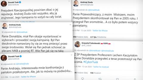 Twitterowa wymiana zdań pomiędzy Donaldem Tuskiem a Andrzejem Dudą