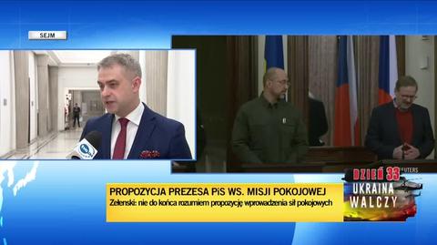 Gawkowski i Zgorzelski o wypowiedzi Zełenskiego ws. propozycji misji pokojowej NATO