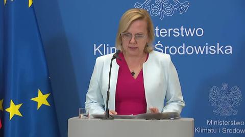 Minister klimatu Anna Moskwa o wypełnieniu magazynów gazu w Polsce