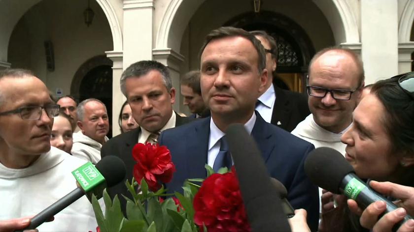 Prezydent elekt o oficjalnych wynikach wyborów dowiedział się w Częstochowie