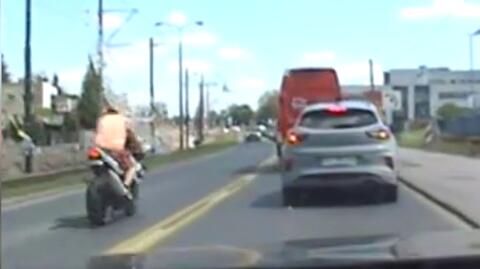 Motocyklista pędził ulicami Bydgoszczy. Został zatrzymany