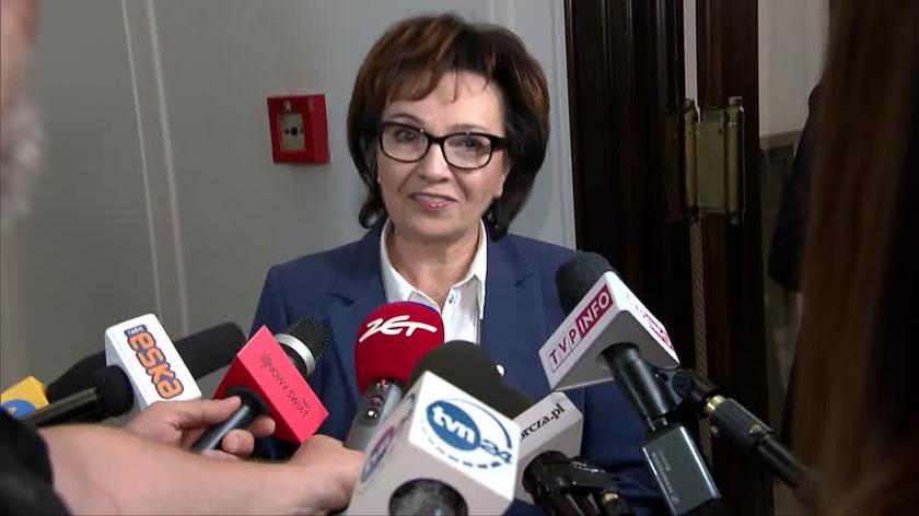 Elżbieta Witek o tym, dlaczego się śmiała w trakcie posiedzenia Sejmu