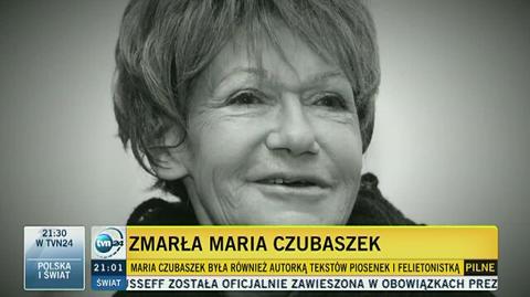Nie żyje Maria Czubaszek. Miała 76 lat