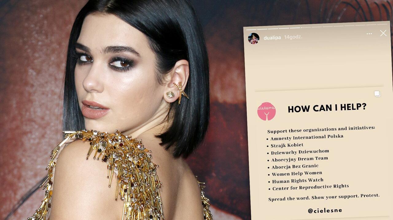 Dua Lipa odpowiada na protesty wywołane decyzją Trybunału Konstytucyjnego w sprawie aborcji w Polsce