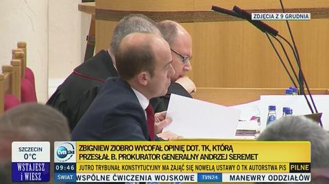 Prof. Chmaj o decyzji Ziobry: czuję, że Trybunał nie będzie czekać
