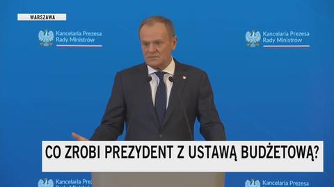 Tusk o budżecie: jeżeli prezydent uniemożliwiłby wypłatę ludziom pieniędzy, to być może zdecydujemy się na skrócenie kadencji i nowe wybory