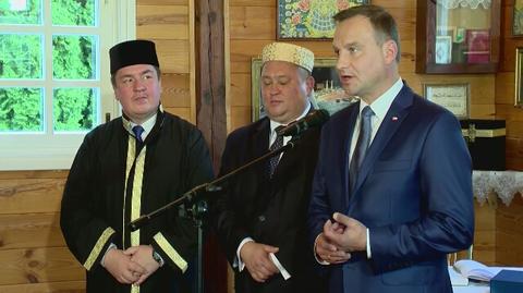 Andrzej Duda odwiedził meczet w Bohonikach