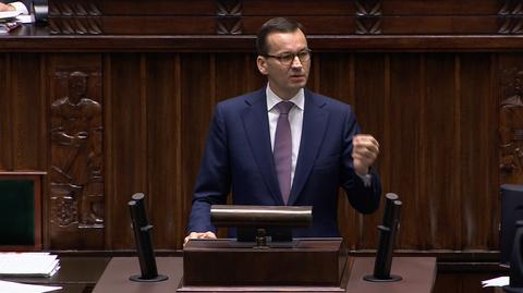 Całe przemówienie premiera Mateusza Moarwieckiego w Sejmie