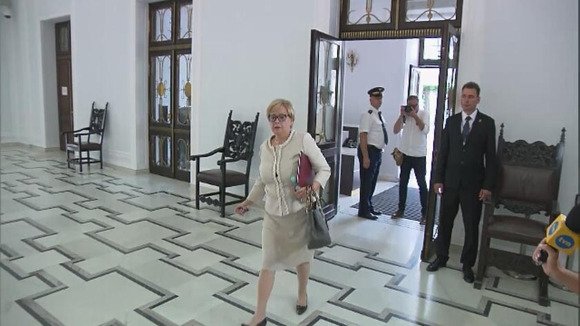 Małgorzata Gersdorf, wchodząc do Sejmu, potwierdziła że wskazała prezesa Izby Pracy na pełniącego obowiązki I prezesa SN