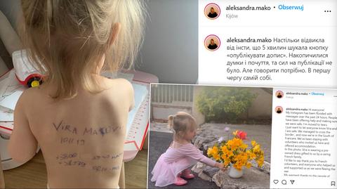 Dane kontaktowe zapisane na plecach dziecka. Ukraińska mama publikuje zdjęcie (materiał z 5 kwietnia)