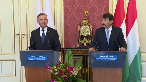Prezydenci Polski i Węgier rozmawiali m.in. o sytuacji na polsko-białoruskiej granicy 