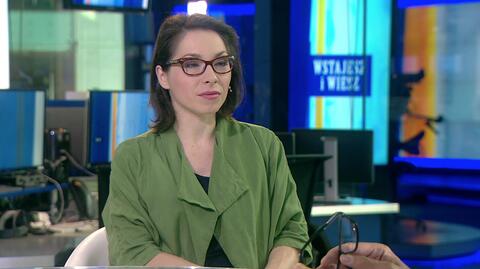 Katarzyna Szymielewicz w programie "Wstajesz i wiesz" TVN24