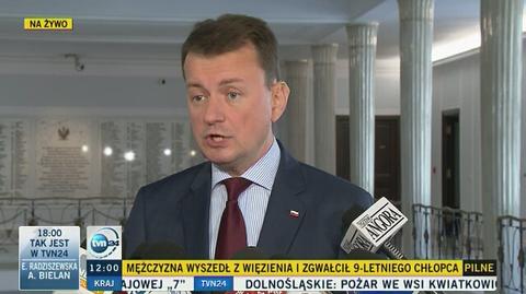 Mariusz Błaszczak o ewentualnym głosowaniu nad odrzuceniem prezydenckiego weta 