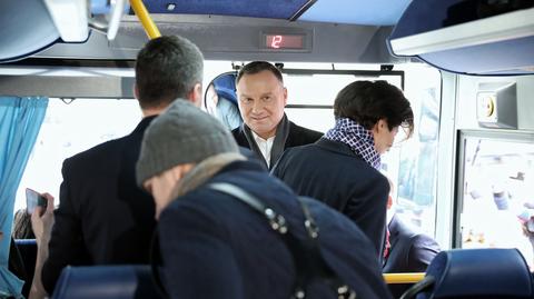 Andrzej Duda na spotkaniu w Łowiczu