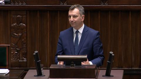 Andrzej Halicki podczas debaty po expose szefa MSZ