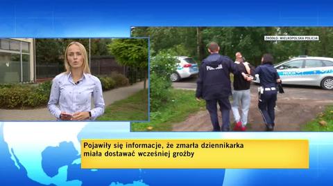 Reporterka TVN24: dziennikarka miała wcześniej otrzymywać groźby (materiał z 5.09.2020)